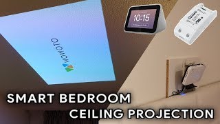 smart bedroom ceiling projector setup [upl. by Gowon]