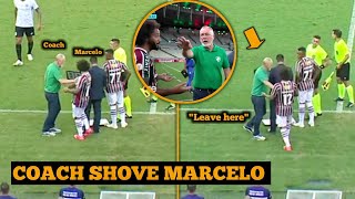 Fluminense Coach Calls Marcelo Then Shoves Him Back On The Bench During Fluminense vs Gremio Match [upl. by Dahs504]