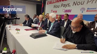 Alliance du changement Accord signé Kugan Parapen casé [upl. by Keram314]