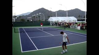 Roger Federer Warm Up Practice 3 of 4 [upl. by Egor839]