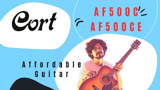 Cort AF500CE  Affordable Acoustic Guitar  Review and Demo  Mr Mitter [upl. by Maunsell]