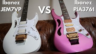 Ibanez JEM vs PIA  Guitar Comparison [upl. by Sharon275]