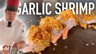 Delicious Hibachi Garlic Shrimp Appetizer Recipe  Easy amp Flavorful Japanese Starter [upl. by Mari]