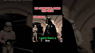 ORIGINAL VS FINAL DARTH VADER VOICE RIP James Earl Jones a true LEGEND in and out of STAR WARS [upl. by Yrtsed]