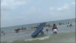 Muita gente na praia do Recreio Saubara Bahia [upl. by Sorel]