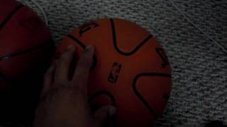 spalding official old rejected 2006 nba game ball synthetic material amp 2 panel design basketball [upl. by Ettesel]