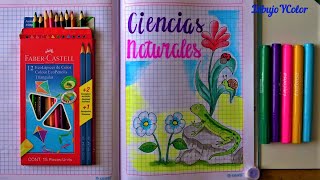 CARÁTULA de CIENCIAS NATURALES muy fácil  PORTADAS  TÍTULOS [upl. by Euqinom]