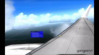 FSX  B757300 on turbulences [upl. by Nohtanoj]