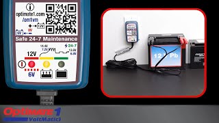 OptiMate 1 VoltMatic How to charge your flat 12V battery [upl. by Bluefarb]