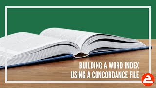 Use a concordance file to build a Word index page quicker no manual marking [upl. by Sivrahc]