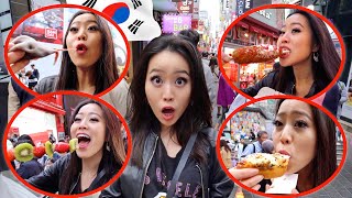 KOREAN STREET FOOD IN SEOUL [upl. by Edrick]