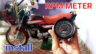 RPM meter install in 😃HF deluxe 1st in india😱 [upl. by Lledyl]