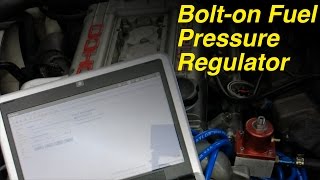 Adjustable Fuel Pressure Regulator Install [upl. by Aramenta]