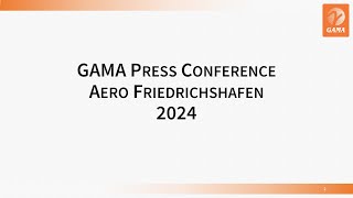 GAMA Aero Friedrichshafen 2024 Press Conference [upl. by Kessler]