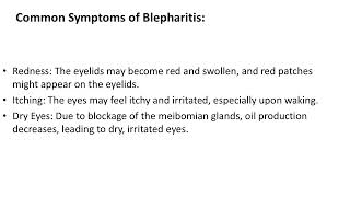 Blepharitis Causes Symptoms and Treatment [upl. by Llertnov725]