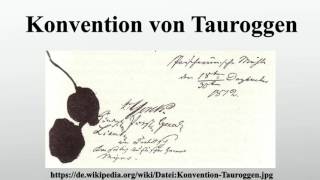 Konvention von Tauroggen [upl. by Tuck781]