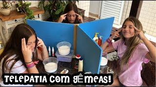 DESAFIO DA SLIME POR TELEPATIA COM IRMÃS GÊMEAS  SLIMES POR TELEPATIA COM 3 PESSOAS  SOFIASFURLANI [upl. by Llen]