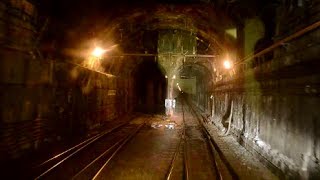 GREAT TUNNEL CAB RIDE ON COMMUTER TRAIN [upl. by Hanah]