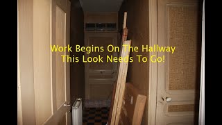 Hallway REVAMPelectrics plaster boardingremove old doorframe  7 [upl. by Risay]