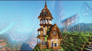 Minecraft  Medieval Tower House  Fletcher House  Minecraft Tutorial [upl. by Goldman]