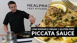 Low Sodium  Vegan  Gluten Free  Piccata Sauce  How to Make Piccata Sauce [upl. by Airbas491]