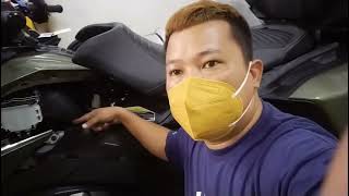 Upld35 canam Spyder sea to sky maintenance change oil mechaniclife [upl. by Derag]