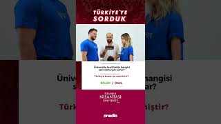 Türkiyeye Sorduk Üniversite Tercihi Özel Bölüm mü Okul mu shortsvideo [upl. by Petes364]