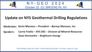 NYS Geothermal Drilling Regulations  UPDATE [upl. by Pirri]