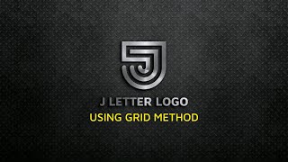 How to Create J Letter Logo Using GRID Method  Adobe Illustrator tutorial for Beginners [upl. by Dickinson311]