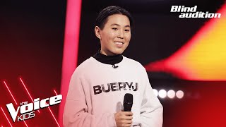 UsukhIreeduiM  quotKhairquot  Blind Audition  The Voice Kids Mongolia 2024 [upl. by Yobybab]