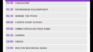 Jadwal GLOBAL TV Hari ini 13 Juli 2014 [upl. by Trimmer]