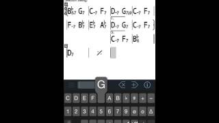 Input a complete song in iReal Pro in under 3 minutes iOS [upl. by Ahsinoj]