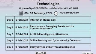 Online Training on quotCybersecurity Concerns in Emerging Technologiesquot  Quiz Answers [upl. by Baun]