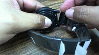 Replacement Black Steel Bracelet Band for Luminox Colormark Watches [upl. by Ahsircal]