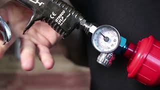 How to setup the correct working pressure on a spray gun for best performance [upl. by Linskey]