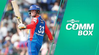 DCvMI  Cricbuzz Comm Box FraserMcGurk hits 8427 DC score 1282 after 10 overs vs MI [upl. by Audly1]