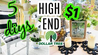 🌿5 MUST SEE DOLLAR TREE HIGH END DIY DECOR 🌿I love Spring ep 31 Olivias Romantic Home [upl. by Galatea474]