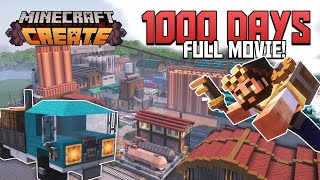 1000 days FULL MOVIE  Minecraft Create Mod Episodes 24  33 [upl. by Simaj]