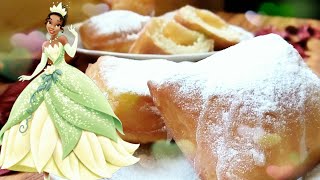 البانييه دونات فطائر تيانا الاميرة والضفدع  Princess Tianas beignets اكلات ديزني Disney food [upl. by Michail128]