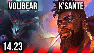 VOLIBEAR vs KSANTE TOP  KR Master  1423 [upl. by Onitnatsnoc]