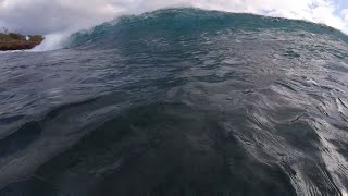 Surfing Lānaʻi HI Hulopoʻe Bay  Machado GO Fish [upl. by Orna147]