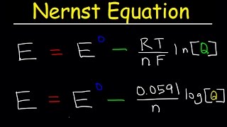 Nernst Equation Explained Electrochemistry Example Problems pH Chemistry Galvanic Cell [upl. by Donny]