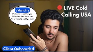 🔴 LIVE Cold Calling in USA from India amp Onboarded the Client outreach clientoutreach coldcalling [upl. by Sikes]