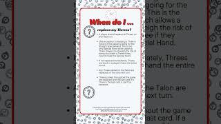 Modern American Canasta When do I  replace Threes Pick a Talon [upl. by Godiva7]