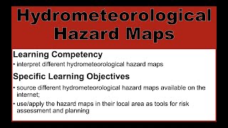 Hydrometeorological Hazard Maps  Disaster Readiness and Risk Reduction DRRR [upl. by Joslyn]