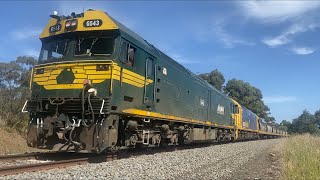 Down 9157 Pacific National grain with G543 G531 from Geelong heading towards Ballarat 6122023 [upl. by Woodall]