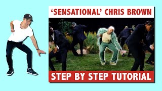 Chris Brown quotSensationalquot Dance Tutorial  Easy To Follow Tutorial [upl. by Gievlos]