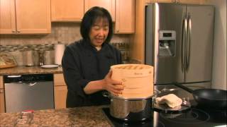 Helen Chen Episode 2  Bamboo Steamer demo Helens Asian Kitchen with BigKitchencom [upl. by Aikan711]