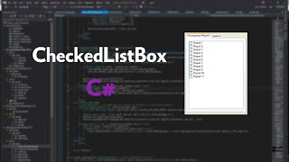 Using CheckedListBox in C [upl. by Nerrak167]