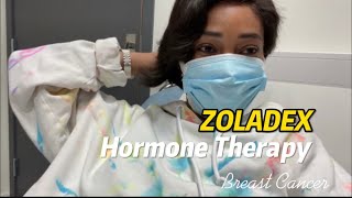 Monthly Zoladex shot Hormone Injection Breast Cancer Journey [upl. by Enovaj646]